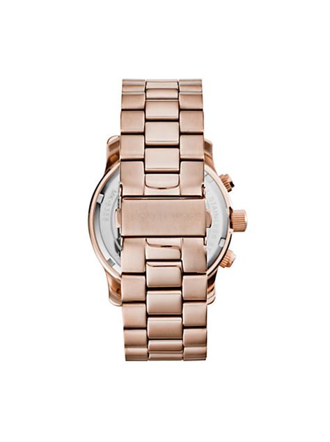 michael kors hunger watch rose|Watch Hunger Stop Oversized Runway Rose Gold.